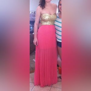 B’Darlin sequin strapless dress